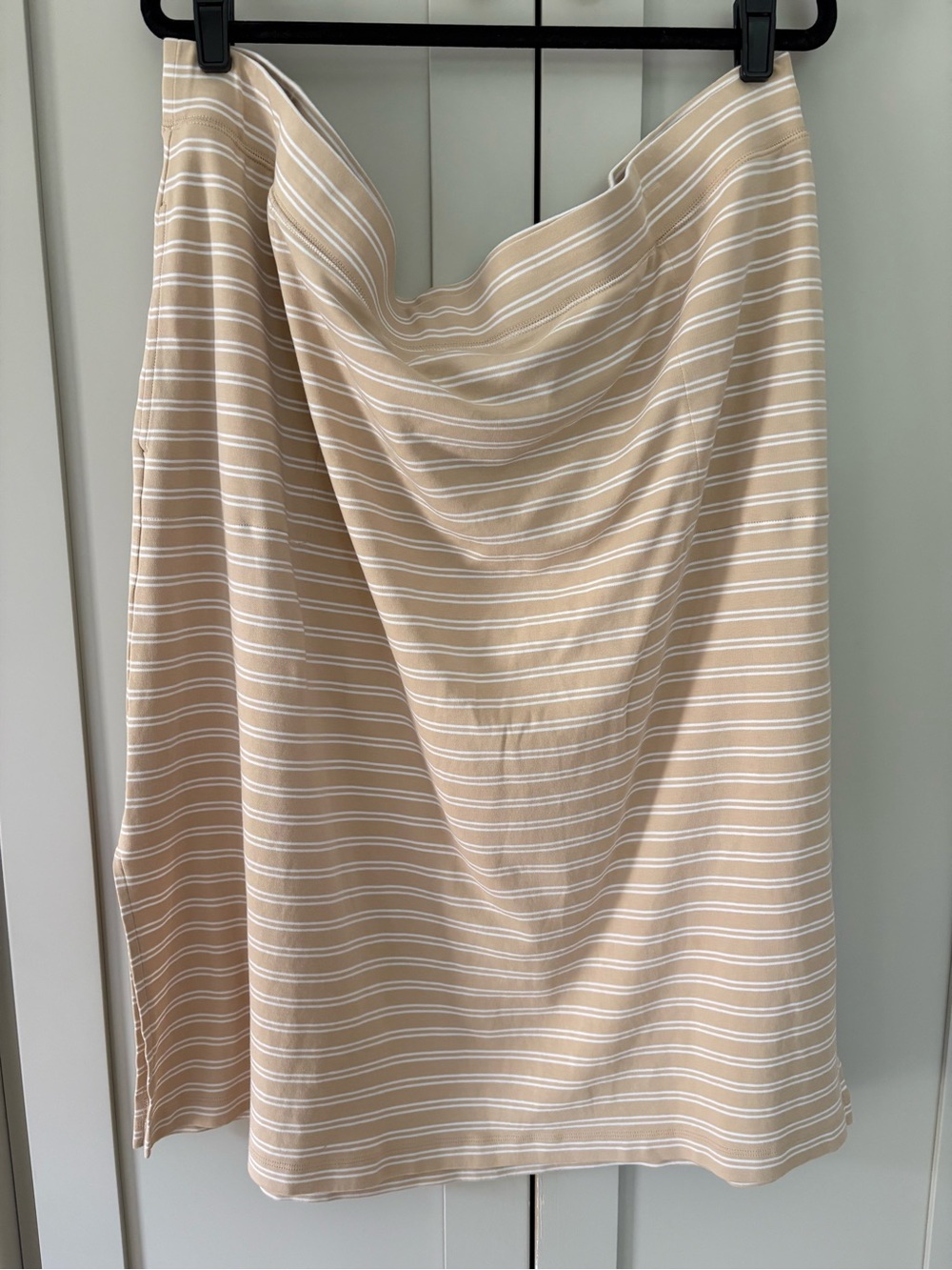 Isaac Mizrahi Live 80% Pima Cotton 20% Cotton Biscotti Skirt SZ 3X